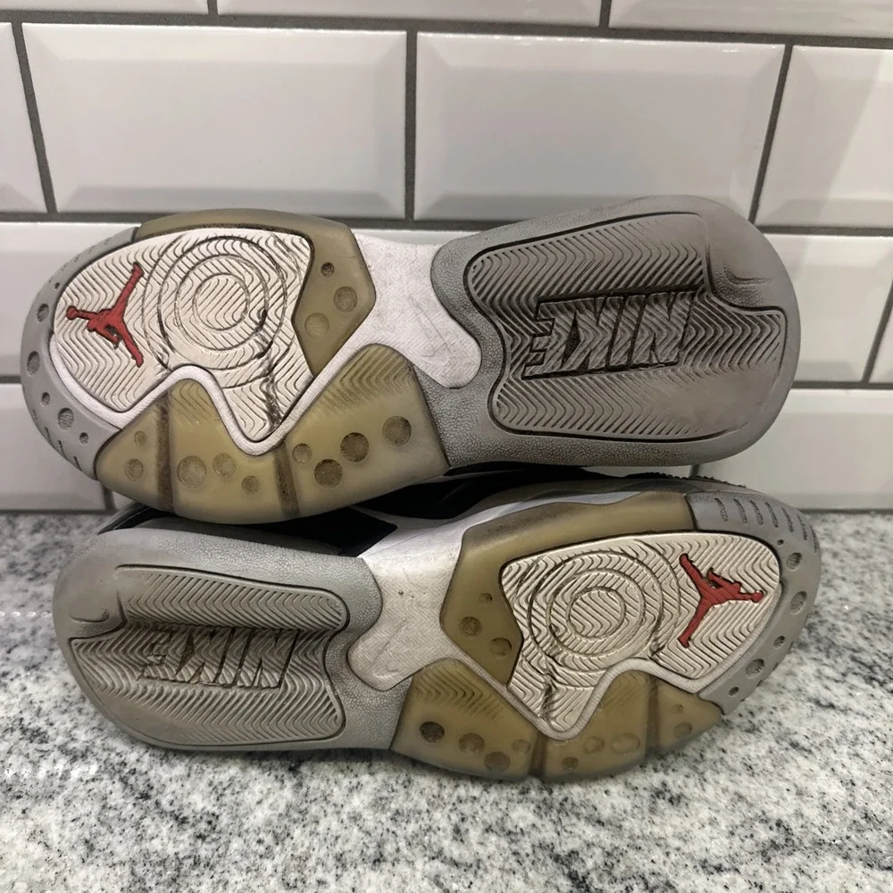 Jordan Air Point Lane Black Cement 2021 Men's 8 Red Basketball Tennis Shoes Used